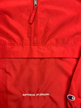 red S.A.P. x Champion “suffering in disguise” windbreaker