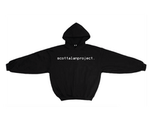 Load image into Gallery viewer, Black Heavy Fleece Scott Alan Project Hoodie