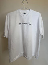 "what the scott alan project" white short sleeve t-shirt