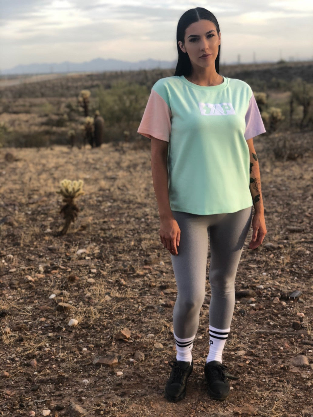 color block tee