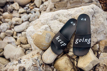 “keep going” slides black