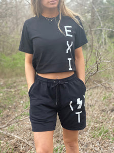 women’s crop EXI(⚡️)T set