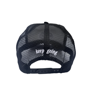 black / white SAP trucker cap