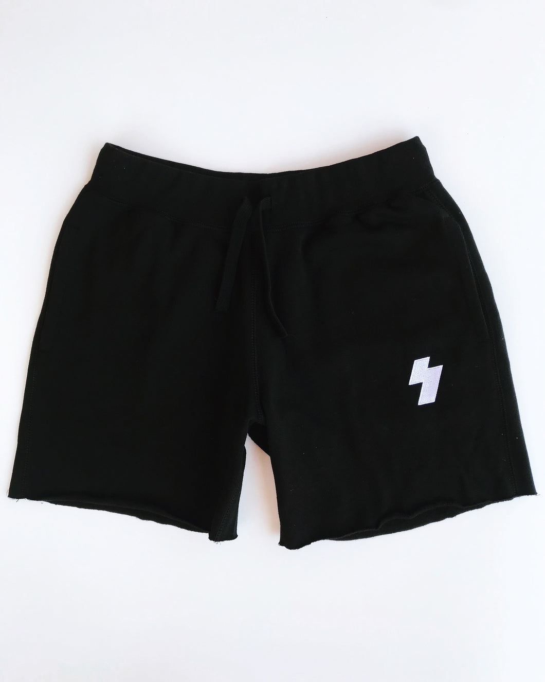 embroidered sweat shorts