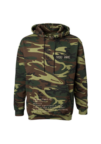 woodland camo definition hoodie S.A.P. x Kevin Hines Collaboration