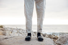 "keep going" linen trousers unisex