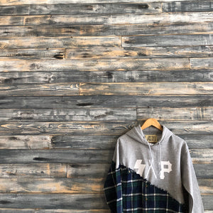 gray S.A.P. flannel/hoodie