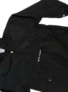 black S.A.P. x Champion “you are important” windbreaker