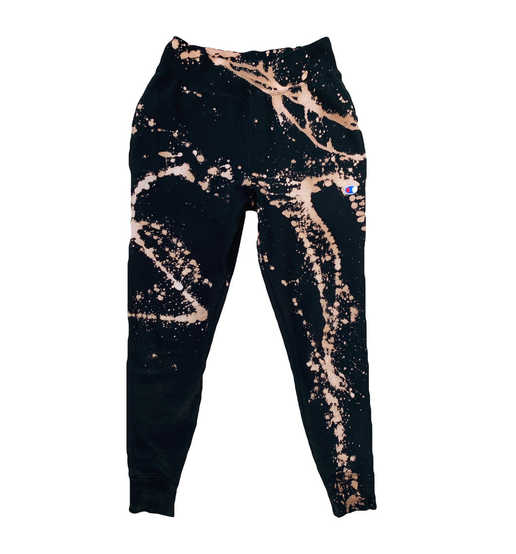 black S.A.P. x Champion bleached jogger