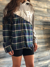 gray S.A.P. flannel/hoodie