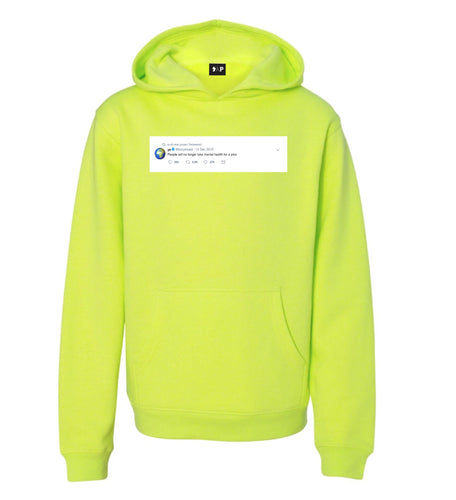 “people will no longer take mental health for a joke” Kanye tweet hoodie