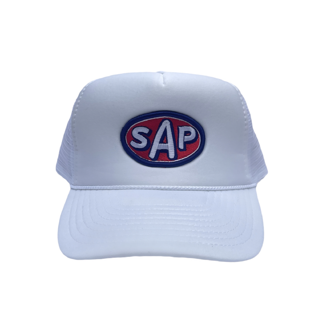 white / navy/ crimson SAP trucker cap