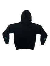 black S.A.P. dino fleece hoodie