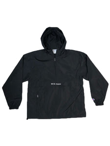 black S.A.P. x Champion “you are important” windbreaker