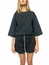 scott alan love 3/4 sleeve crew-neck