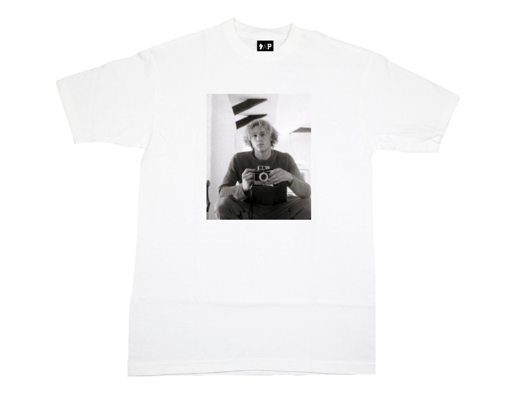 white “Heath Ledger” Tee