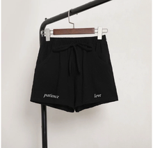 women's patience & love linen shorts